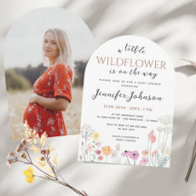 Boho Arch A Little Wildflower Baby Shower Photo 