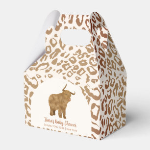 Boho Arch Holy Cow Western Baby Shower Favour Box