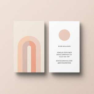 Boho Arch Minimalist Business Card