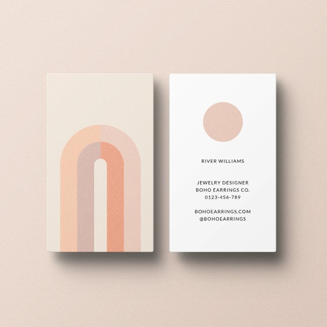 Boho Arch Minimalist Business Card  (Creator Uploaded)