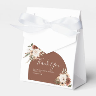 Boho Arch Terracota Floral Fall in love Favour Box