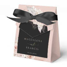 Boho arch wedding favour box