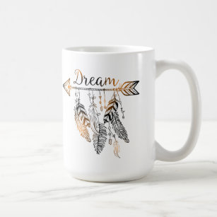 Boho Arrow and Feather Dream Coffee Mug