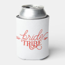 Boho Arrow Bride Tribe Can Cooler