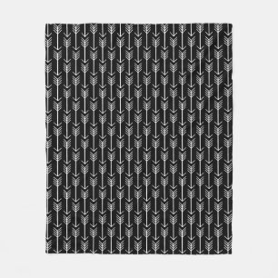 Boho Arrow Pattern Accent  Fleece Blanket
