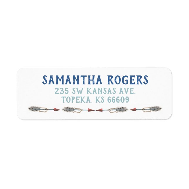 Boho Arrow Return Address Labels (Front)