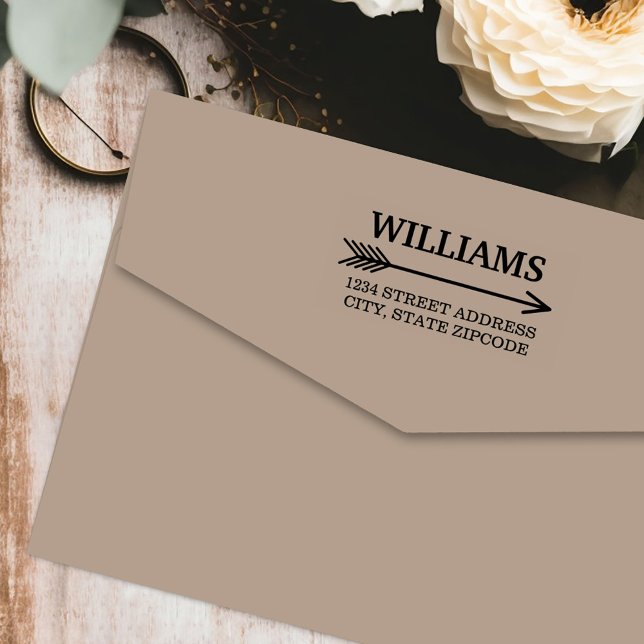 Boho Arrow Return Address Self-inking Stamp (Creator Uploaded)