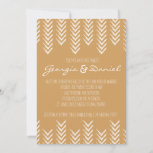 Boho Arrowhead Wedding Invitation