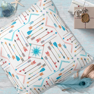 Boho Arrows and Sun Pattern V11 ID748 Cushion