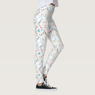 Boho Arrows and Sun V11 White ID748 Leggings
