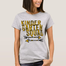Boho Arrows Kindergarte Squad Personalised T-shirt