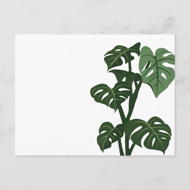 Boho art leaf  postcard (Front)