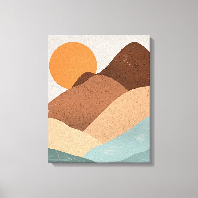 Boho art Sunset Canvas Print (Front)