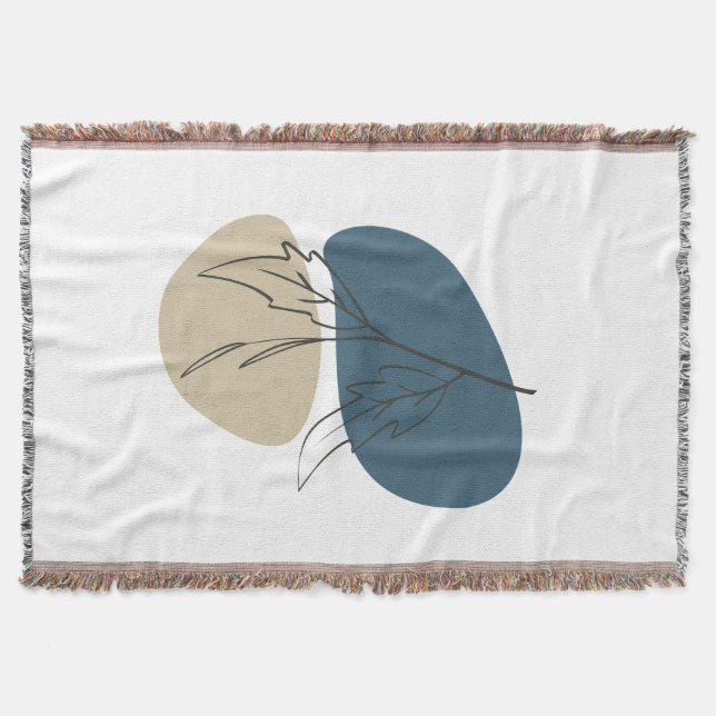 Boho Art Throw Blanket (Front)