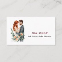 Boho Auburn Bride Hair Stylist Business