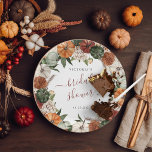 Boho Autumn Bridal Shower Paper Plate<br><div class="desc">Starting with a fabulous printed invitation, set the tone with a unique design then carry the theme through the entire event. Your event will be picture perfect from beginning to end with special little extras. At the party, consider personalised party favours for an extra special touch. These designs can be...</div>