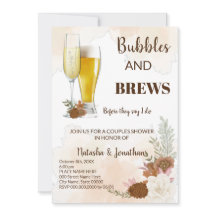 Boho Autumn Bubble & Brews Couples Shower