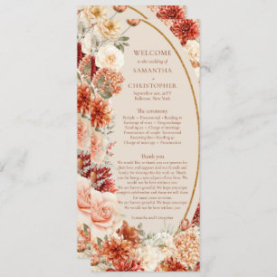 Boho autumn garden spices orange beige program programme