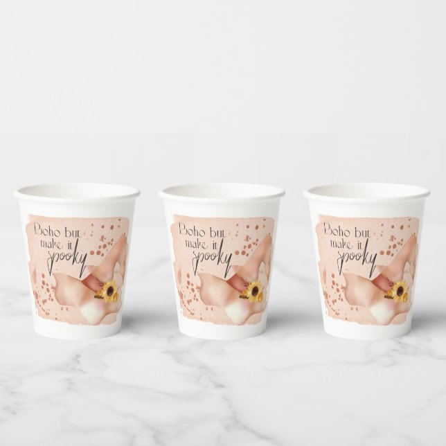 Boho Autumn Quote Paper Cups (Multi)