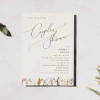 Boho Autumn Wildflower | Beige Couples Shower