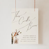 Boho Autumn Wildflower | Beige This Candle Burns