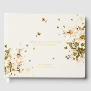 Boho Autumn Wildflower   Botanical Wedding Guest Book