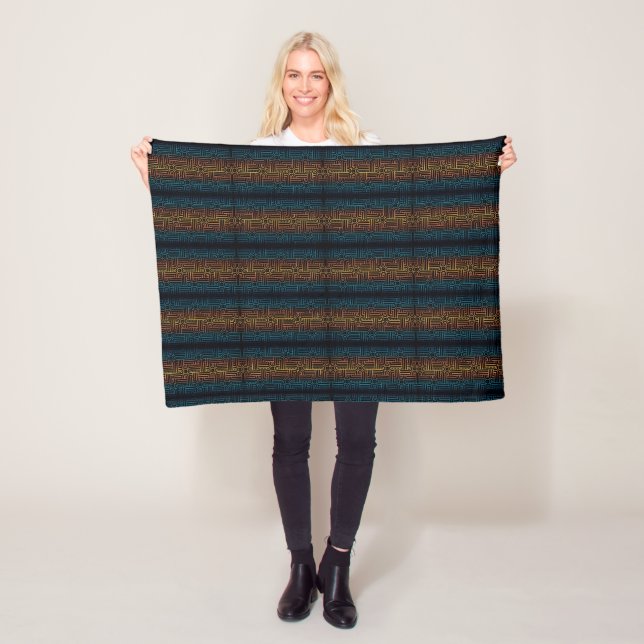Boho Aztec Striped Blanket (In Situ)