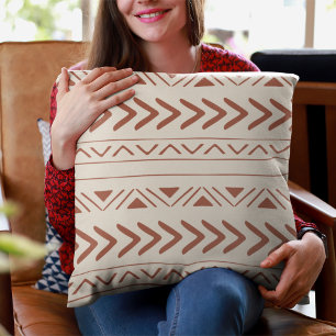 Boho Aztec Terracotta Cushion