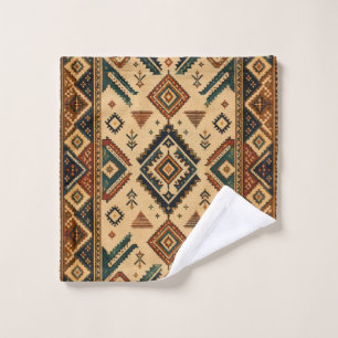 Boho Aztec Tribal Pattern Kitchen Apron   Rustic S Wash Cloth