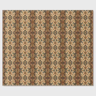 Boho Aztec Tribal Pattern Kitchen Apron Rustic S Wrapping Paper