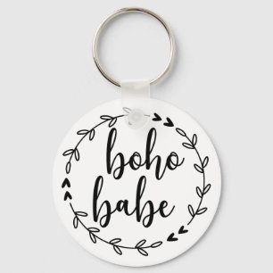 Boho Babe Wreath Key Ring