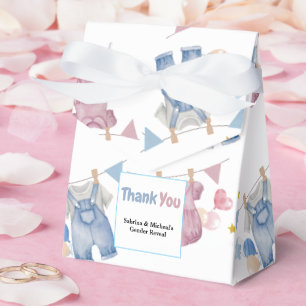 Boho Baby Clotheline Gender Reveal  Favour Box