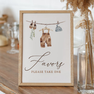 Boho Baby Clothes Boy Baby Shower Favours Sign
