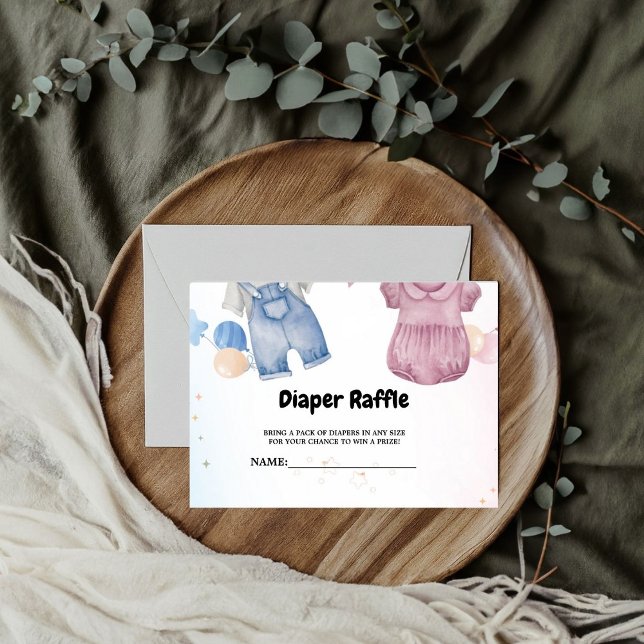 Boho baby Clothes  Diaper Raffle Request Card (Creator Uploaded)