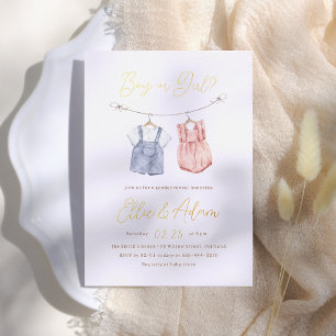 Boho Baby Clothes Gender Reveal