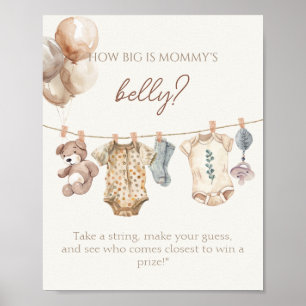 Boho Baby Clothes How big is Mum’s Belly Poster