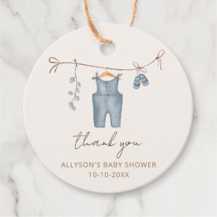 Boho baby clothes sweet baby boy baby shower favour tags