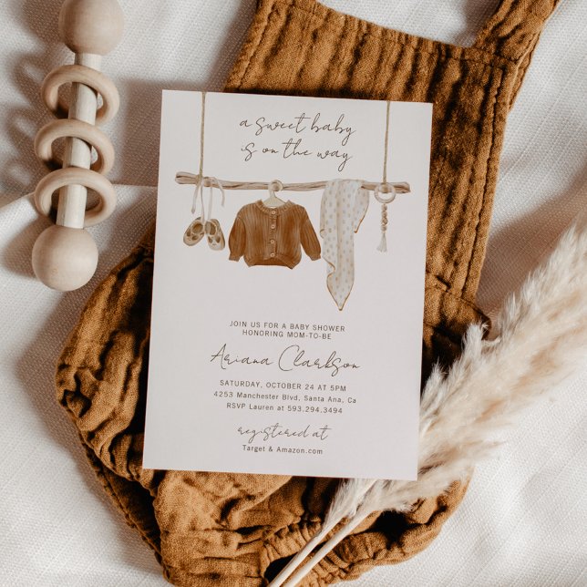 Boho Baby Gender Neutral Shower Invitation (Creator Uploaded)