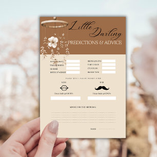 Boho Baby Predictions and Advice Card