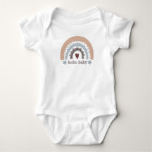 Boho Baby Rainbow Bodysuit