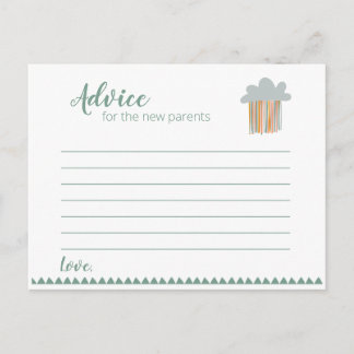 Boho Baby Shower - Advice card