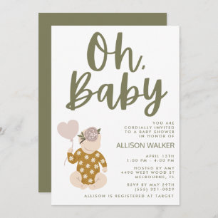 Boho Baby Shower Invitation
