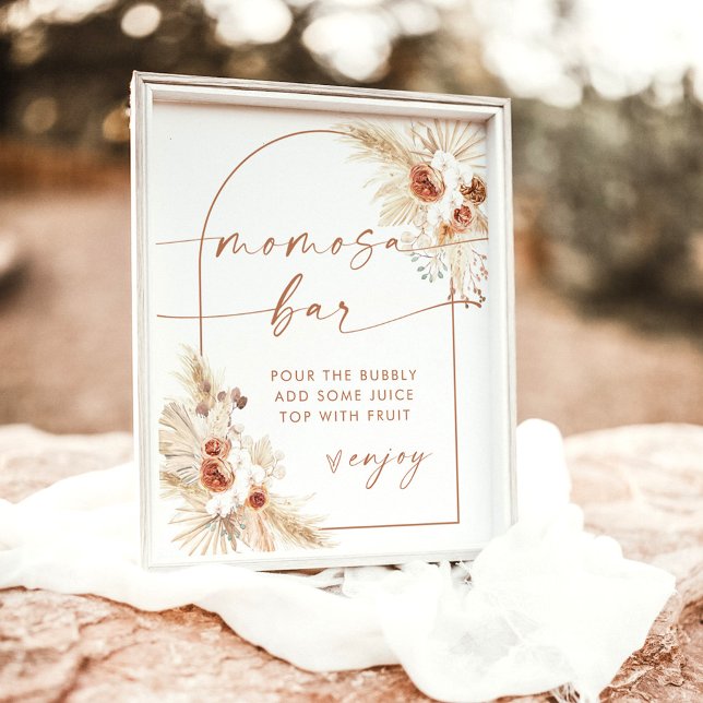 Boho Baby Shower Momosa Bar Sign | Pampas Grass (Creator Uploaded)