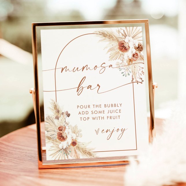 Boho Baby Shower Mumosa Mimosa Bar Sign (Creator Uploaded)