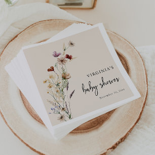 Boho Baby Shower Napkin