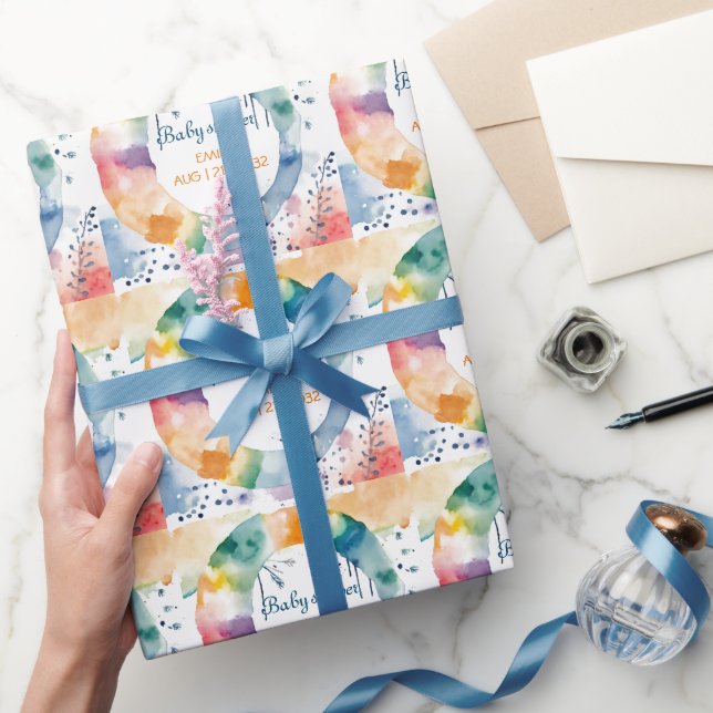 Boho Baby Shower Wrapping Paper – Cute Custom Gift (Gifting)