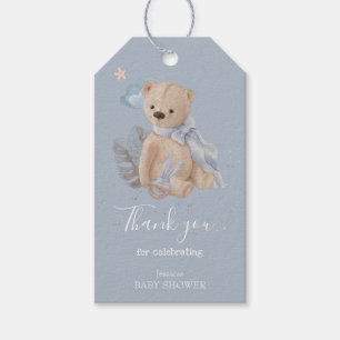 Boho baby teddy bear Gift Tags