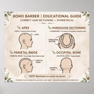 Boho Barber Sectioning Poster