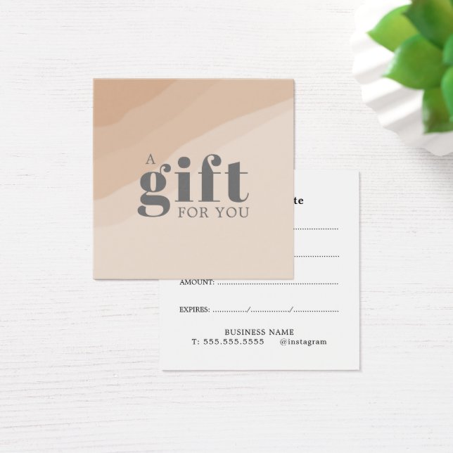Boho Barbershop Gift Certificate  (Desk)