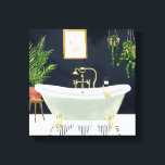 Boho Bath I Canvas Print<br><div class="desc">Boho Bath I by Victoria Borges</div>